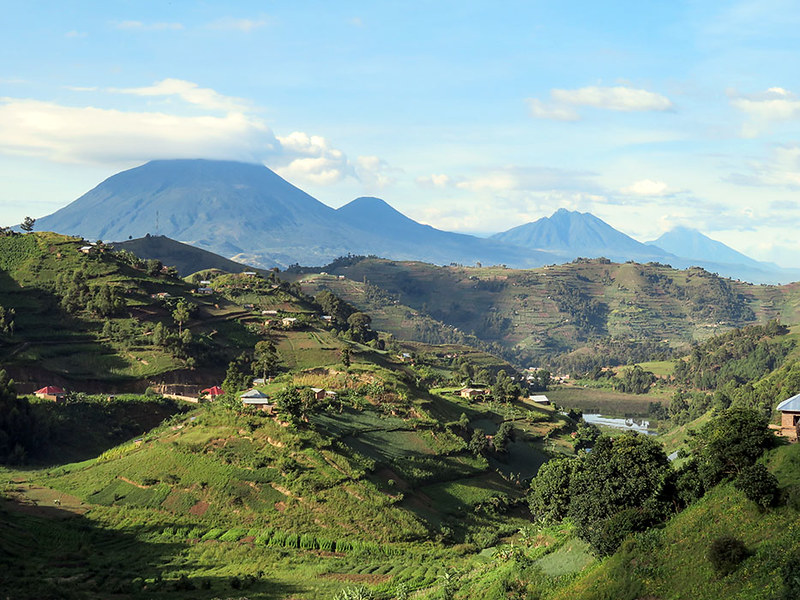 Is there a volcano in the Mgahinga Gorilla National Park